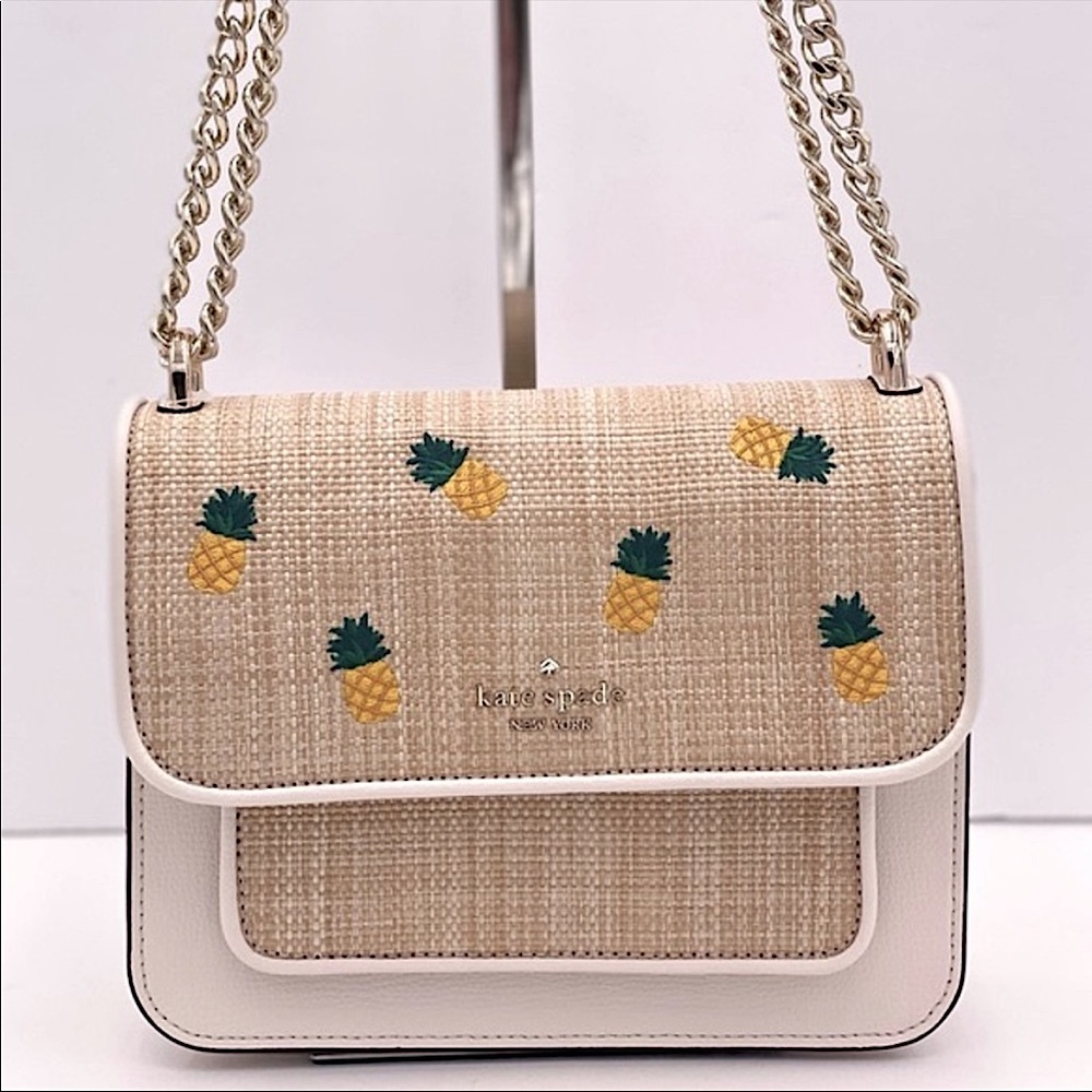 Kate Spade Remi Pineapple Flap Chain Crossbody Bag - Picture 1 of 10